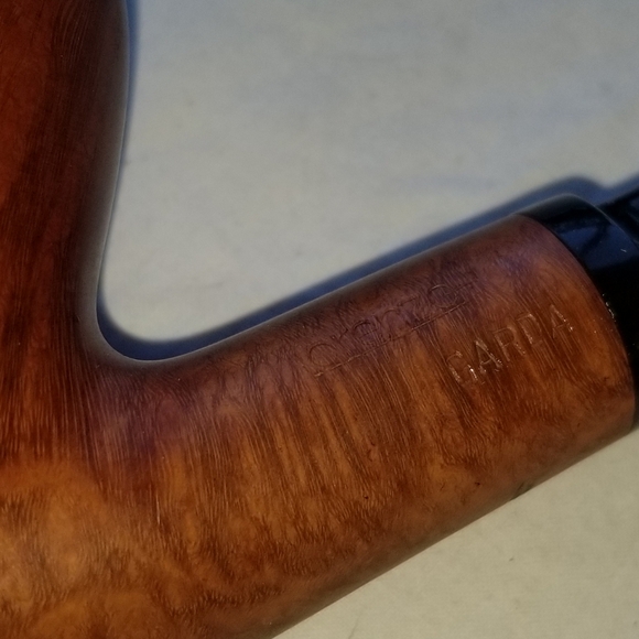 self standing LORENZO garda TOBACCO PIPE made in italy UNUSED & leather pouch - Picture 6 of 8